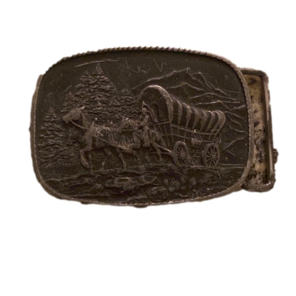 Vintage Other - VINTAGE Belt Buckle ~ Wagon Train